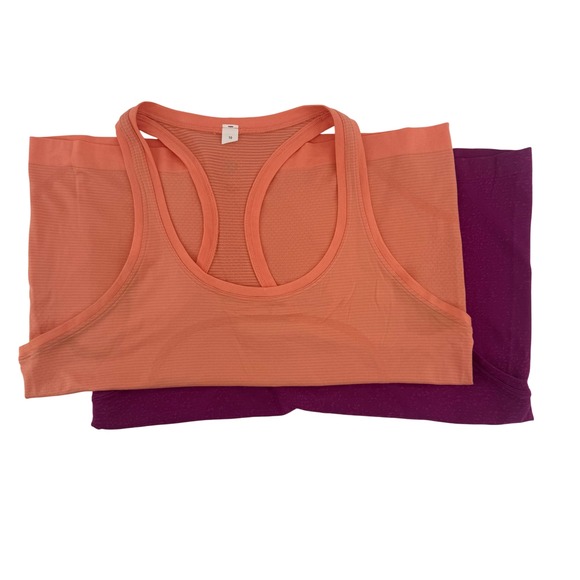 Lululemon Racerback Tank Top Sz 10 Swiftly Tech 2.0 Set of 2 Workout Exercise - Picture 1 of 9
